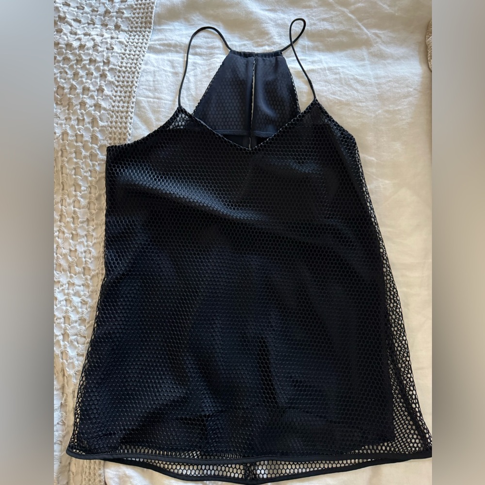 Black Mesh Racerback Cami